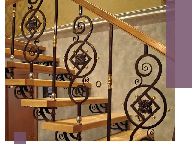 Изготовление кованых лестниц под ключ в Санкте-Петербурге