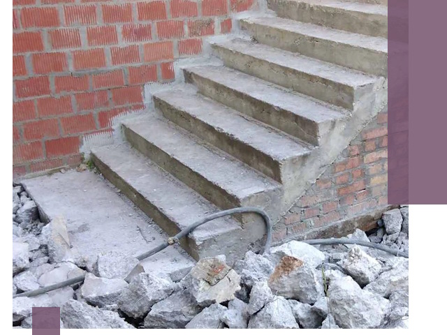 Демонтаж бетонных лестниц в Санкте-Петербурге: быстро и безопасно