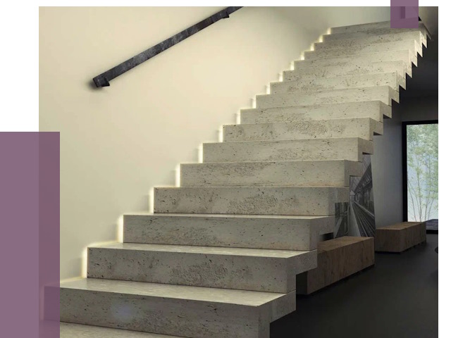 Облицовка бетонных лестниц в Санкте-Петербурге от 4783 руб/м2 