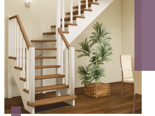 Г-образные лестницы под ключ в Санкте-Петербурге — изготовление и монтаж