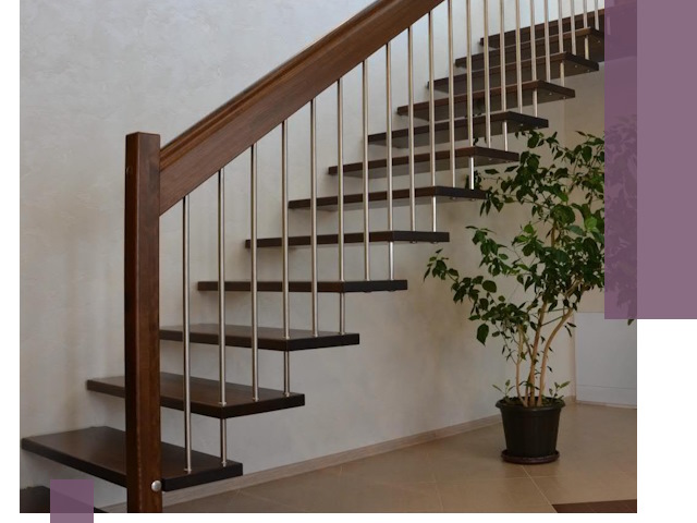 Лестницы на больцах под ключ в Санкте-Петербурге – изготовление и монтаж