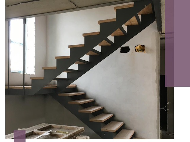 Изготовление лестниц на металлокаркасе в Санкте-Петербурге от производителя