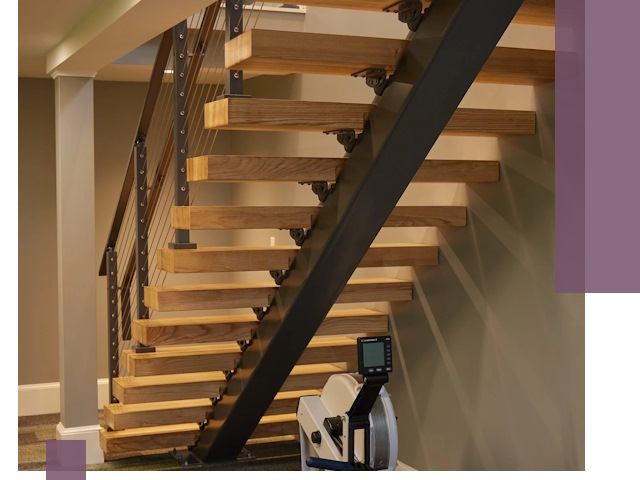 Лестницы на монокосоурах под ключ в Санкте-Петербурге - изготовление и монтаж