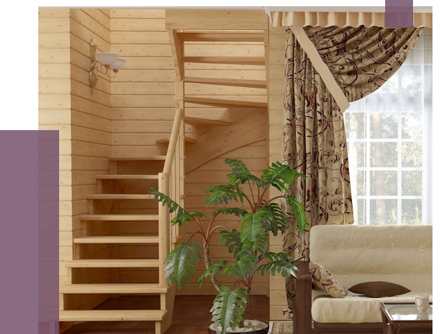 Лестницы для дачи в Санкте-Петербурге от 78913 руб.  | ПРОЛЁТ-Снк