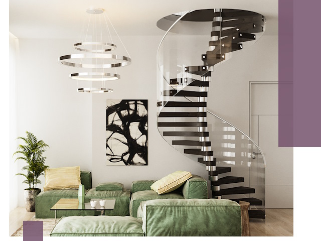 Лестницы для двухуровневой квартиры в Санкте-Петербурге — изготовление и монтаж