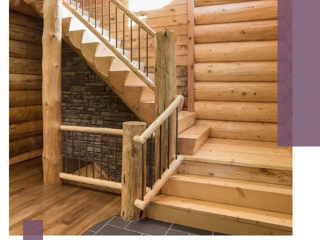 Лестницы в баню под заказ и профессиональный монтаж в Санкте-Петербурге