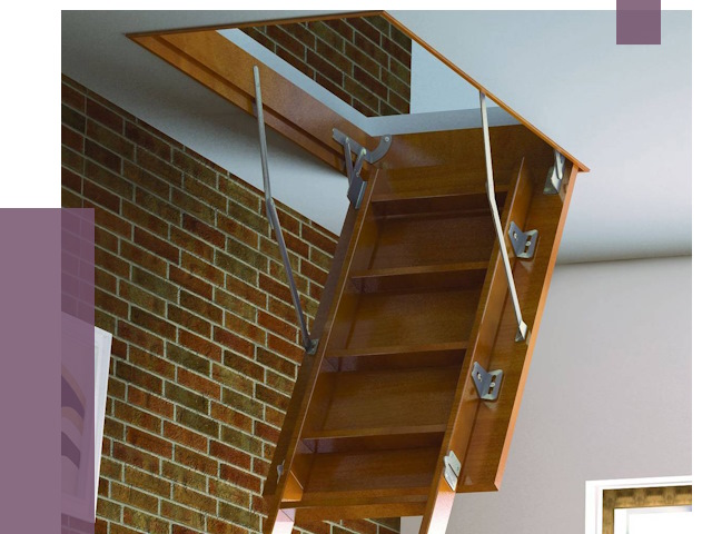 Установка чердачной лестницы в Санкте-Петербурге от 8130 руб. | ПРОЛЁТ-Снк