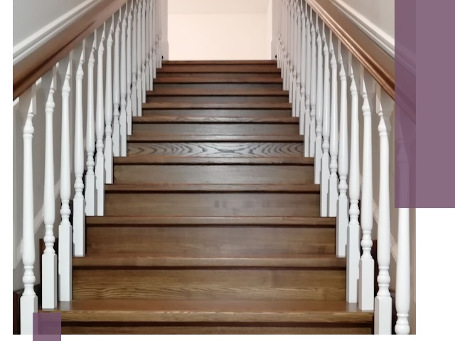 Лестницы из ясеня на заказ в Санкте-Петербурге — изготовление и монтаж