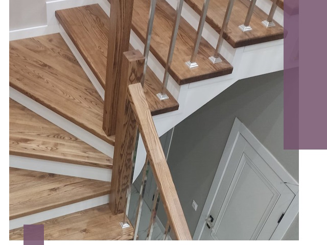 Обшивка металлических лестниц под ключ в Санкте-Петербурге