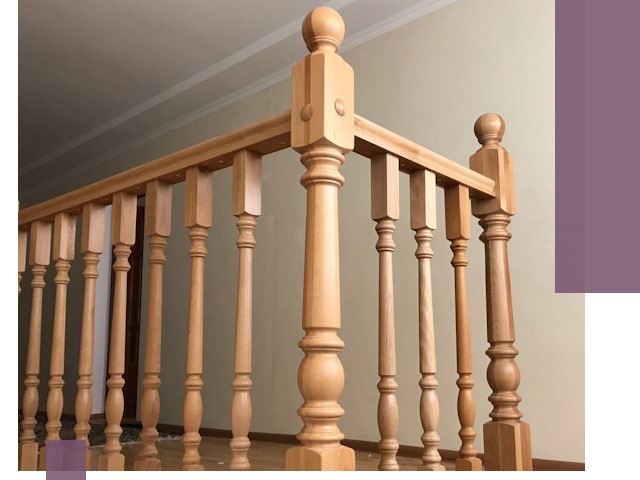 Деревянные перила на заказ в Санкте-Петербурге: монтаж и изготовление