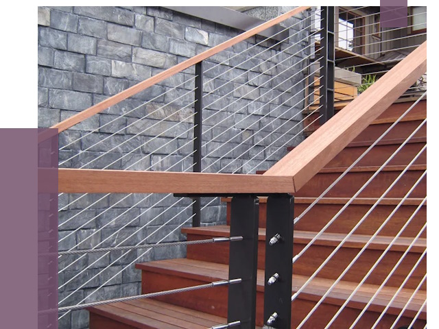 Тросовые перила под ключ в Санкте-Петербурге от 8077 руб. 