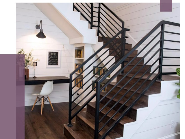 Перила для лестницы в доме в Санкте-Петербурге от 7705 руб. — ПРОЛЁТ-Снк