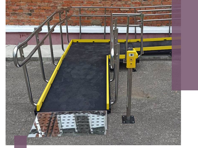 Изготовление наклонных пандусов для инвалидов в Санкте-Петербурге