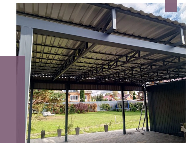 Монтаж навесов в Санкте-Петербурге от 7652 руб. — установка навеса | ПРОЛЁТ-Снк