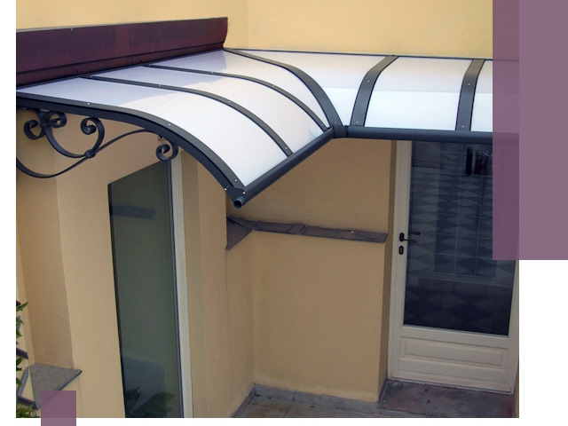 Монтаж козырьков любой сложности в Санкте-Петербурге под ключ