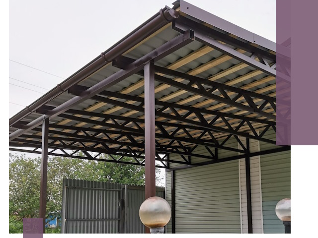 Навесы под ключ в Санкте-Петербурге: изготовление, монтаж и гарантия