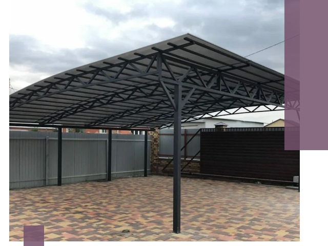 Недорогие навесы под ключ в Санкте-Петербурге — изготовление и монтаж