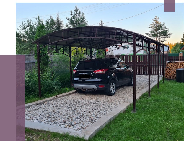 Навесы для автомобиля в Санкте-Петербурге от 13657 руб.  | ПРОЛЁТ-Снк