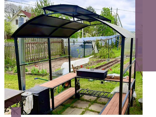 Навесы для барбекю в Санкте-Петербурге: изготовление, монтаж и демонтаж