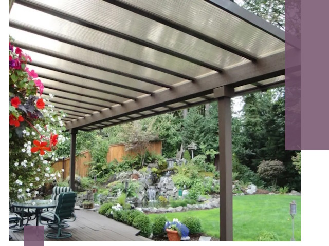 Навесы из поликарбоната под ключ в Санкте-Петербурге быстро и надёжно