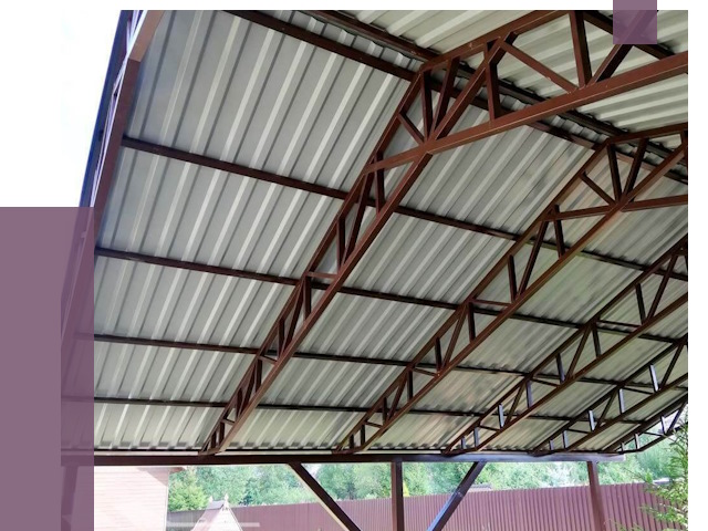 Навесы из профнастила в Санкте-Петербурге от 7652 руб. | ПРОЛЁТ-Снк