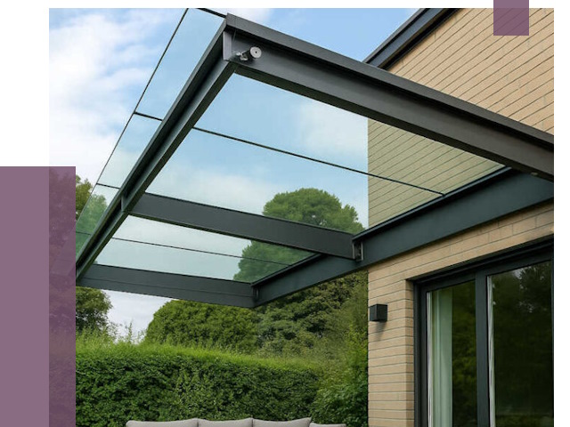 Стеклянные навесы и козырьки в Санкте-Петербурге от 12754 руб.