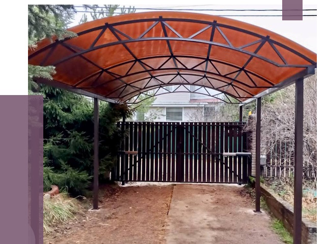 Арочные навесы в Санкте-Петербурге от 13232 руб. — изготовление и монтаж | ПРОЛЁТ-Снк