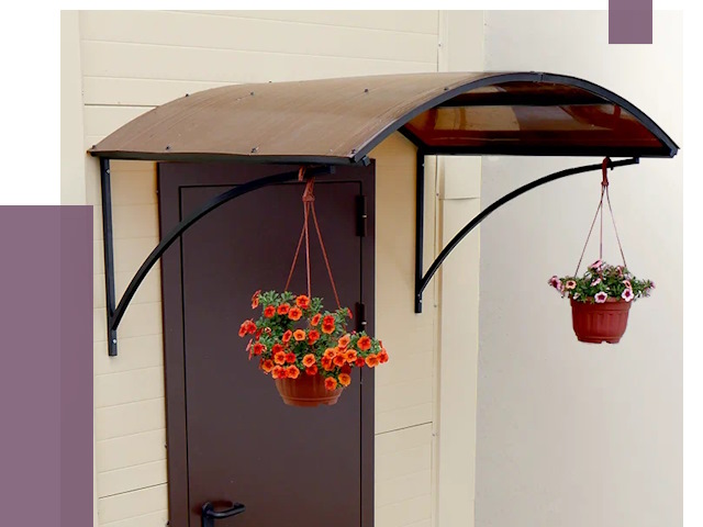 Козырьки над входом в Санкте-Петербурге от 15411 руб.  | ПРОЛЁТ-Снк