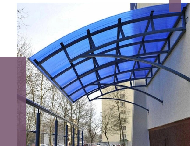 Козырьки из поликарбоната в Санкте-Петербурге от 4464 руб. под ключ | ПРОЛЁТ-Снк