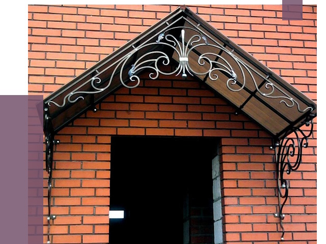 Металлические козырьки в Санкте-Петербурге от 11106 руб. 