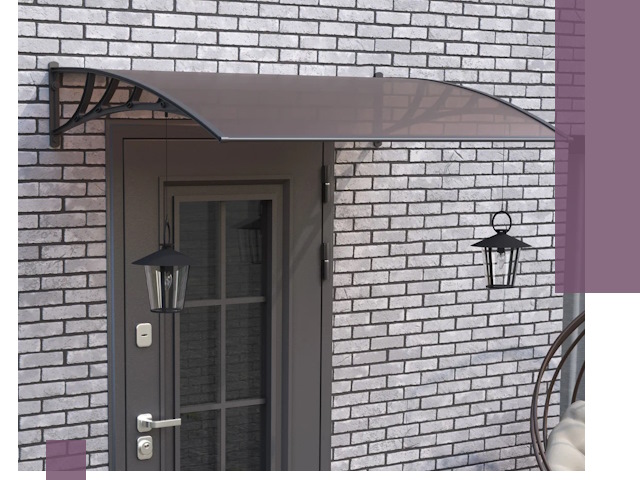 Недорогие козырьки и навесы под ключ в Санкте-Петербурге