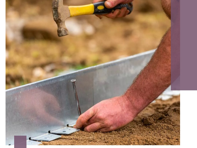 Монтаж металлических бордюров в Санкте-Петербурге быстро и качественно