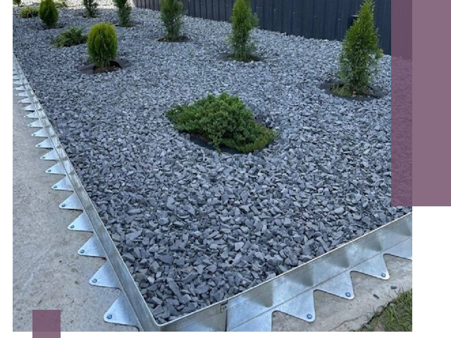 Оцинкованные металлические бордюры под заказ в Санкте-Петербурге