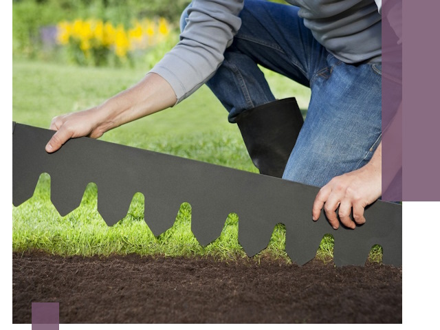 Металлические бордюры для газона в Санкте-Петербурге — изготовление и монтаж