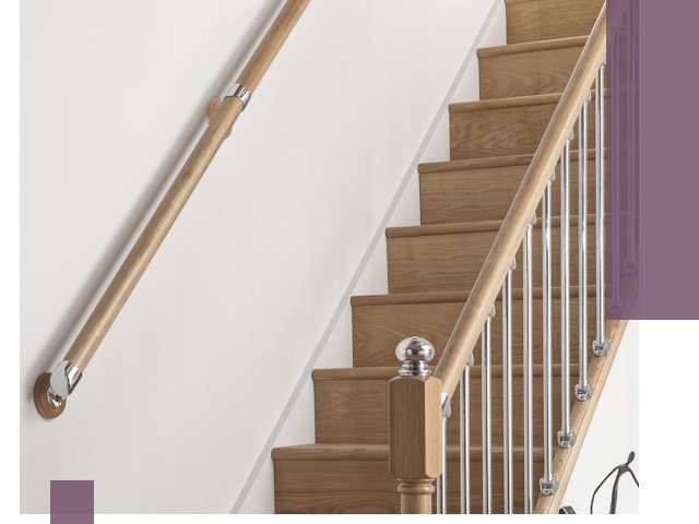 Пристенные поручни из стали и нержавейки под монтаж в Санкте-Петербурге